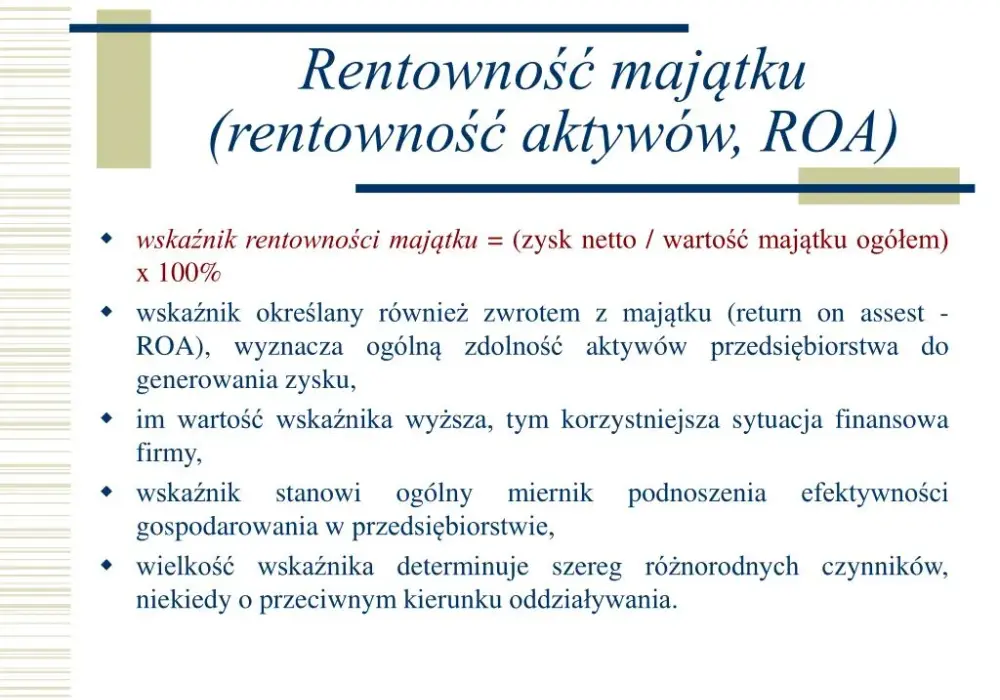 Rentowność majątku: Jak skutecznie pomnażać swój kapitał bez strat