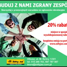 Żółty Jeż Olkusz: Aktualne oferty pracy i możliwości zatrudnienia w regionie.